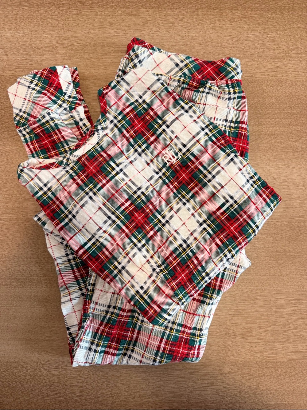 Ralph Lauren Women’s Plaid Holiday Pajama Set - Red/Green
